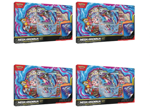 2026 Pokémon Mega Evolution Mega Greninja Ex Premium Collection 4x Lot