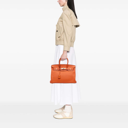 Birkin Handbag Orange Togo with Gold Hardware 35