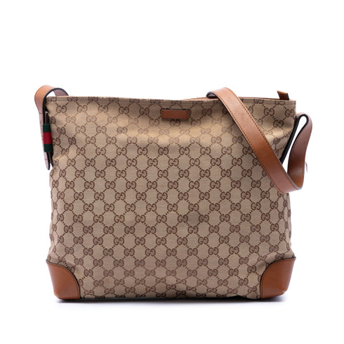 Web Loop Shoulder Bag GG Canvas Large