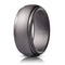 VVS Jewelry Dark Gray Silicone Wedding Band