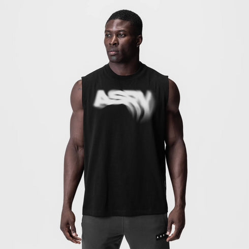 0807. Tech Essential™ Relaxed Cutoff - Black "Signal Lost"