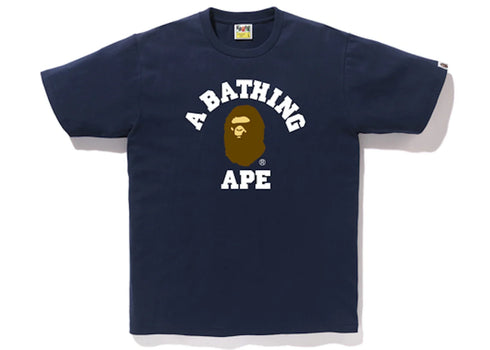 BAPE College Tee Navy