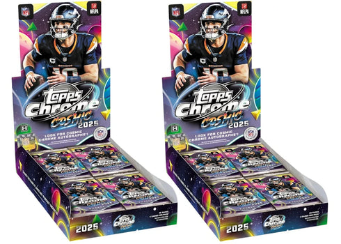 2025 Topps Cosmic Chrome Football Hobby Box 2x Lot