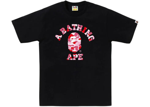 BAPE ABC Camo College (SS25) Tee Black/Pink