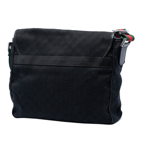 Web Strap Flap Messenger GG Canvas Medium