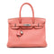 Birkin Handbag Pink Clemence with Palladium Hardware 30
