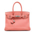 Birkin Handbag Pink Clemence with Palladium Hardware 30