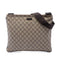 Zip Top Messenger Bag GG Coated Canvas Large