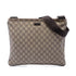Zip Top Messenger Bag GG Coated Canvas Large
