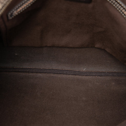 Zip Top Messenger Bag GG Coated Canvas Large
