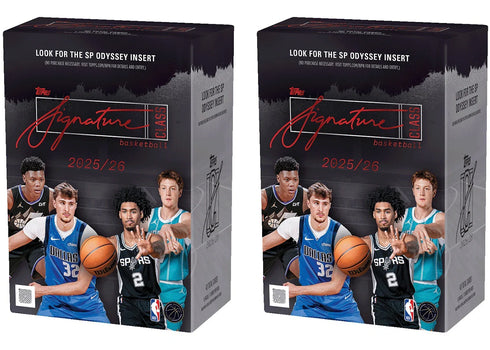 2025-26 Topps Signature Class Basketball Value Box 2x Lot