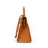 Kelly Handbag Toile and and Brown Courchevel with Gold Hardware 32