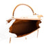 Kelly Handbag Toile and and Brown Courchevel with Gold Hardware 32