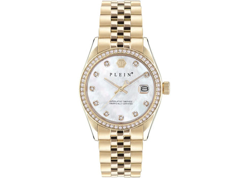 Philipp Plein Philipp Plein Date Superlative Crystal PWYAA0323 (Silver Mother Of Pearl)