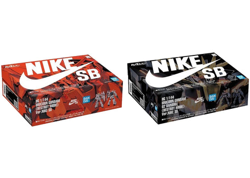 Bandai Gundam x Nike SB Unicorn (Destroy Mode) (1/144 Scale) Model Kit Action Figure Set
