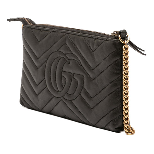 GG Marmont Chain Shoulder Bag Matelasse Leather Mini