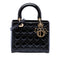 Lady Dior Bag Cannage Quilt Patent Medium
