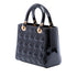 Lady Dior Bag Cannage Quilt Patent Medium