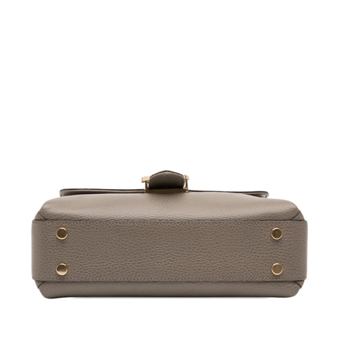 Interlocking Top Handle Bag (Outlet) Leather Medium