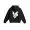 0874. Tech-Terry™ Zip Hoodie - Black "Eagle"