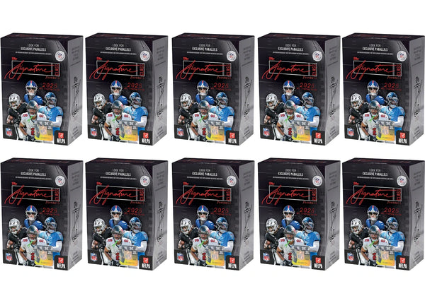 2025 Topps Signature Class Football Value Box 10x Lot
