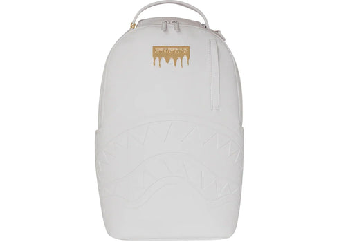 Sprayground Gold Brick Luxe Backpack White