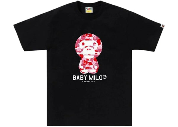 BAPE ABC Camo Baby Milo (SS25) Tee Black/Pink