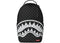 Sprayground Black And White Drip Check Shark Backpack Multicolor