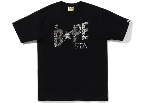 BAPE Snake Bape Sta Logo Tee Black Grey