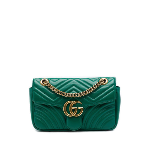 GG Marmont Flap Bag Matelasse Leather Small