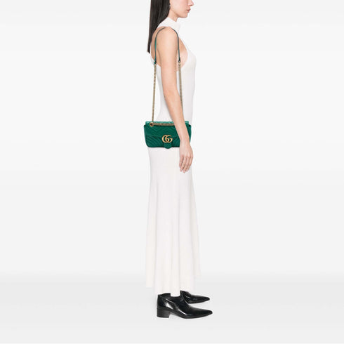 GG Marmont Flap Bag Matelasse Leather Small
