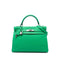 Kelly Handbag Green Togo with Palladium Hardware 32