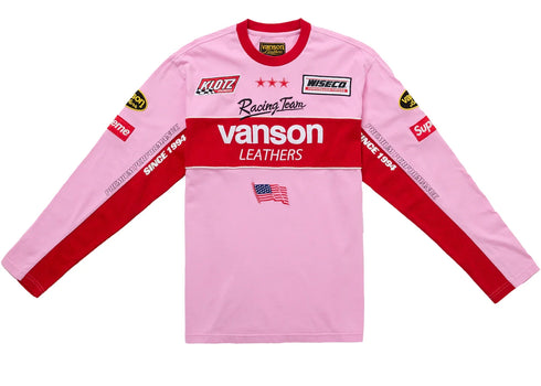 Supreme Vanson Leathers L/S Top Pink
