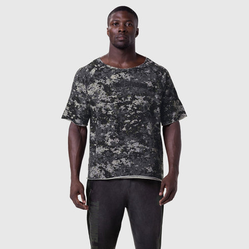 1114. Vintage Raw Hem Pump Cover - Pixel Camo