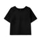 1114. Vintage Raw Hem Pump Cover - Black