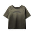 1114. Vintage Raw Hem Pump Cover - Olive Sun Fade