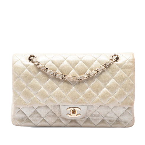 Classic Double Flap Bag Quilted Iridescent Calfskin Medium