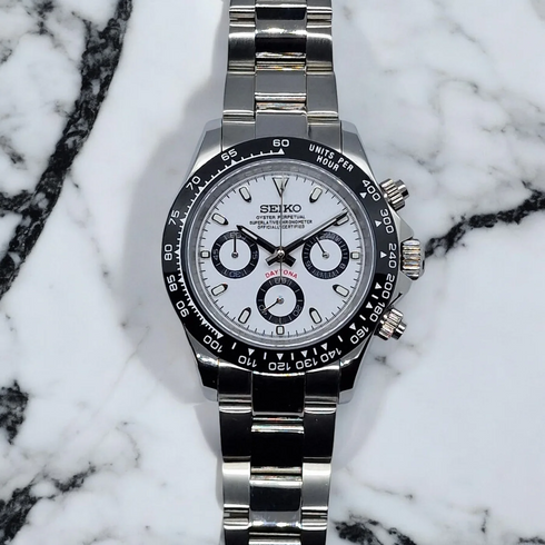 SEIKO MOD DAYTONA | WHITE