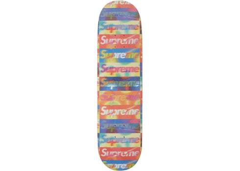 Supreme Distorted Logo Skateboard Deck Yellow