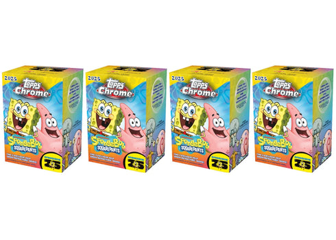 2025 Topps Chrome SpongeBob 25th Anniversary Blaster Box 4x Lot