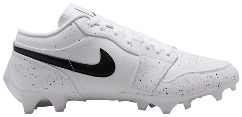 Jordan 1 Low TD Cleat White Black Splatter