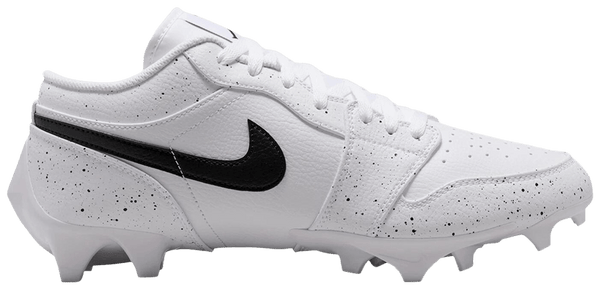 Jordan 1 Low TD Cleat White Black Splatter