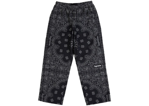 Supreme Reflective Bandana Track Pant Black