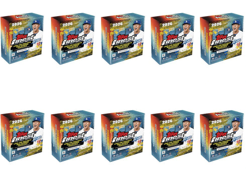 2026 Topps Finest Baseball Mega Box 10x Lot