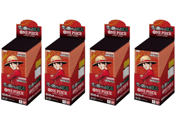 2025 Bandai One Piece Carrying On His Will Booster Pack (OP-13) Japanese 4x Lot