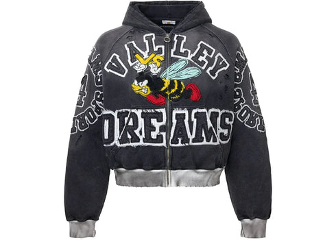 Vale Forever Anthem Zip Up Hoodie Black