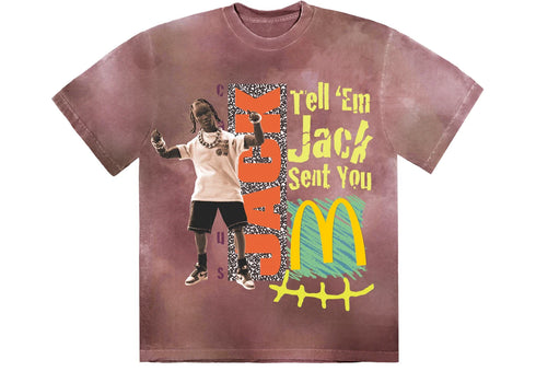 Travis Scott x McDonald's Jack Smile II T-Shirt Berry