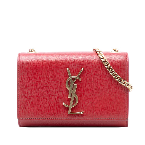 Classic Monogram Crossbody Bag Grainy Leather Small