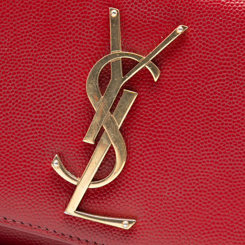 Classic Monogram Crossbody Bag Grainy Leather Small