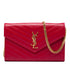 Classic Monogram Wallet on Chain Matelasse Chevron Leather Medium